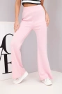 Women's butter pants with flared leg light pink