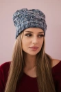 Čapica s fleece Roksana K209 modrá+džínsy