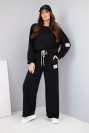 Women's set butter hoodie + pants black