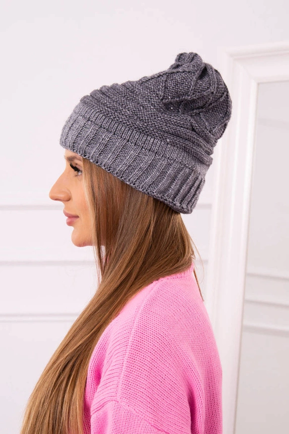 Women's cap Elora K336 dark grey