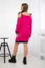 Tres Chic fuchsiafarbenes Kleid