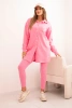 3-piece set of sweatshirt, top and leggings light pink