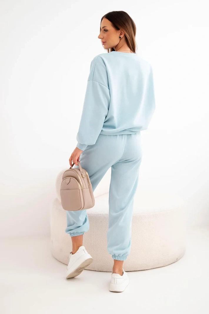 Women's set butter with a heart-shaped cutout mint