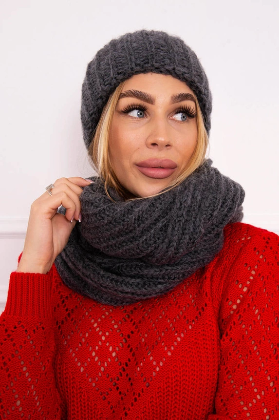 Damen-Set dick gerippt P100 graphit