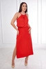Boho suknelė su raudona strut