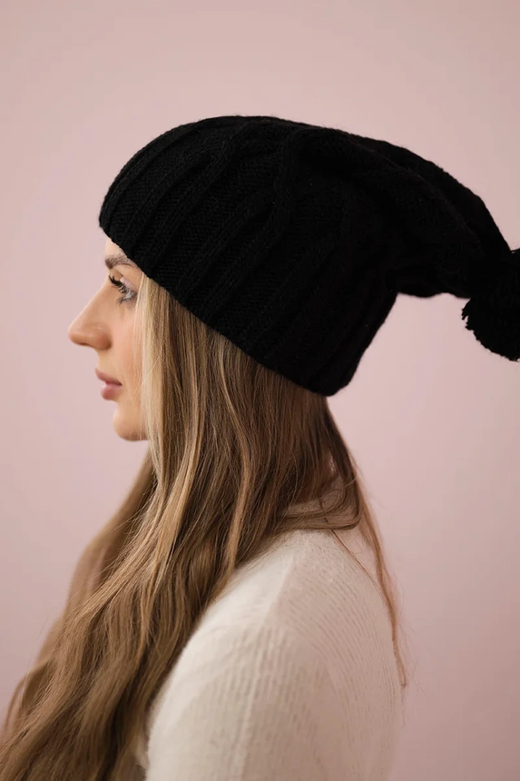 Cap with fleece Milano K203 black