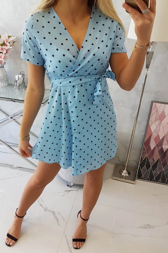 Dotted dress blue