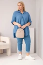 Bavlnená mušelínová košeľa Denim