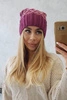 Čapica с fleece Milano K203 ružová melanž+tmavo ružová