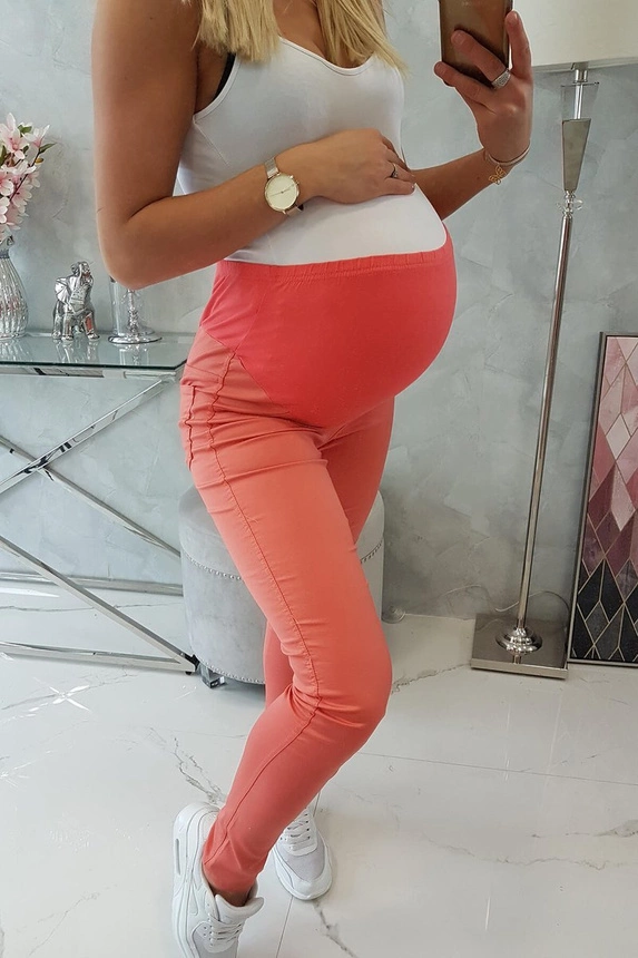 Maternity pants, colored jeans dark apricot. Odzież jeansowa. Hurtownia-Kesi