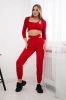 Set with a top blouse red