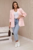 Elegant jacket with lapels light powder pink