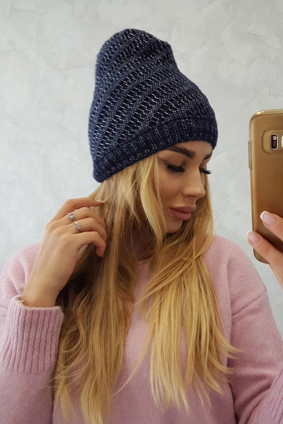 Fleecová čepice Berta K247 navy blue