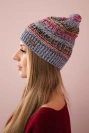 Patrycja Fleecemütze K254 lila+blau