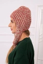 Women's long eared cap Jana K314 foxy+ecru