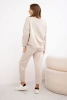 Set butterweicher Stoff Sweatshirt + Hose beige