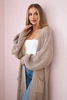 Pullover lange Strickjacke dunkelbeige