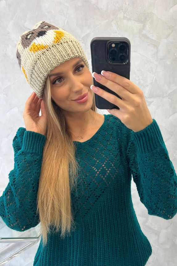 Dámska čiapka Ofelia K349 béžová