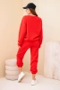 Set sweatshirt + pants buttery fabric red