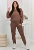 Insulated set sweatshirt + pants mocca