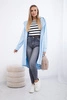 Cardigan with print oversize azure