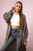 Sweater long cardigan fango