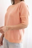 Women's short-sleeve viscose sweater apricot