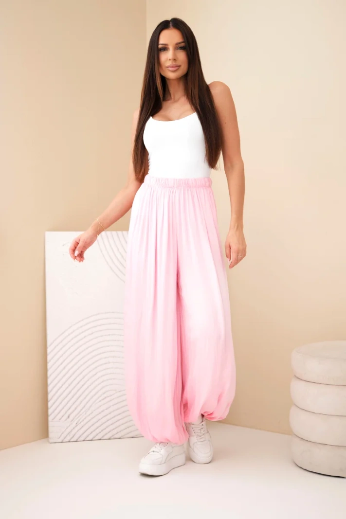 Damen-Viskosehose mit weitem Bein fango
