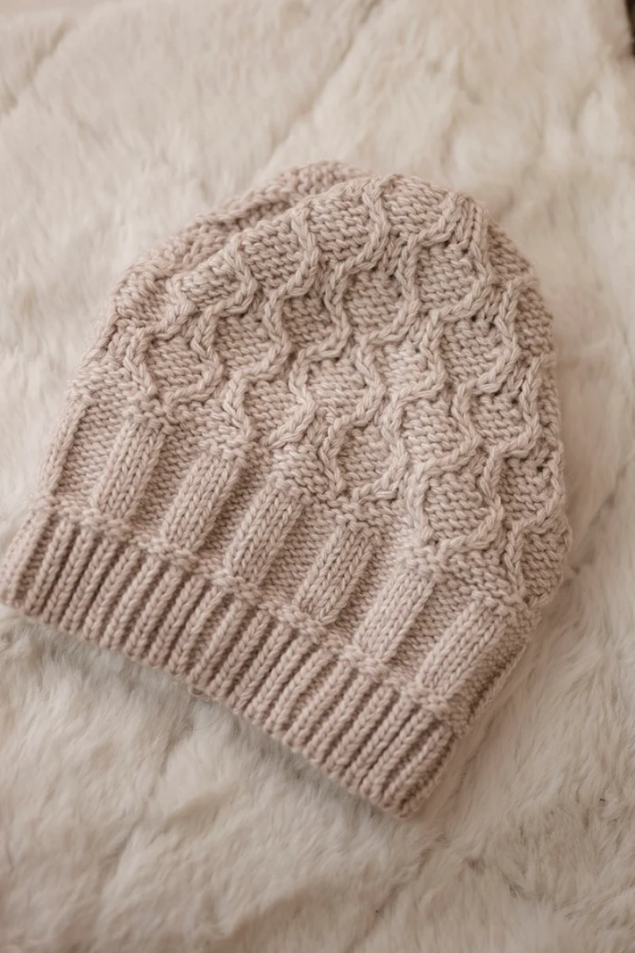 Marta vilnonė kepurė K231 light beige
