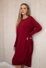 Bauble dress with pockets burgundy