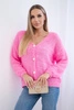 Button-down sweater light pink