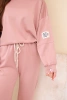Komplet bluza + spodnie masełko ciemny różowy