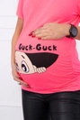 Těhotenská halenka Guck pink neon