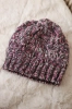 Cap with fleece Roksana K209 purple + graphite