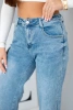 Women's jeans pants with wide legs and high waist 