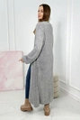 Sweater long cardigan dark gray
