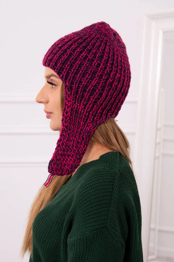 Damen Ohrenklappe Jana K314 fuchsia+black