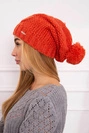 Čapica s fleece Justyna K253 ruda