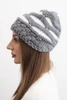 Cap with fleece Marta K231 ecru