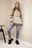 Malibu isoliertes Sweatshirt dunkelbeige+mocca