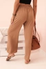 Wide-leg pants dark camel