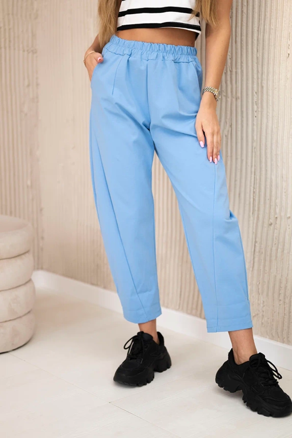 Hose mit Taschen Summer Punto blau