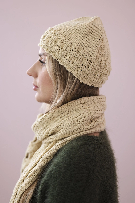 Women's set with a shawl Maja K327 beige