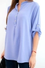 Bluse mit längerem Rücken helllila