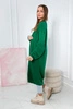 Sweater long cardigan green
