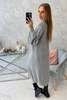 Sweater long cardigan dark gray