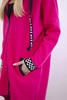 Zip-up hoodie fuchsia