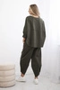 Set Punto Milano Winter Sweatshirt + Hose khaki