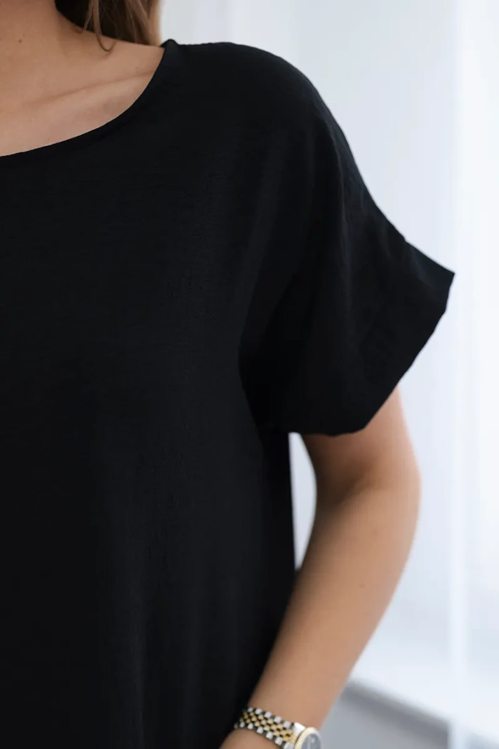 Kleid mit Taschen schwarz