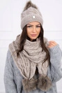 Damenset K122 dunkelbeige
